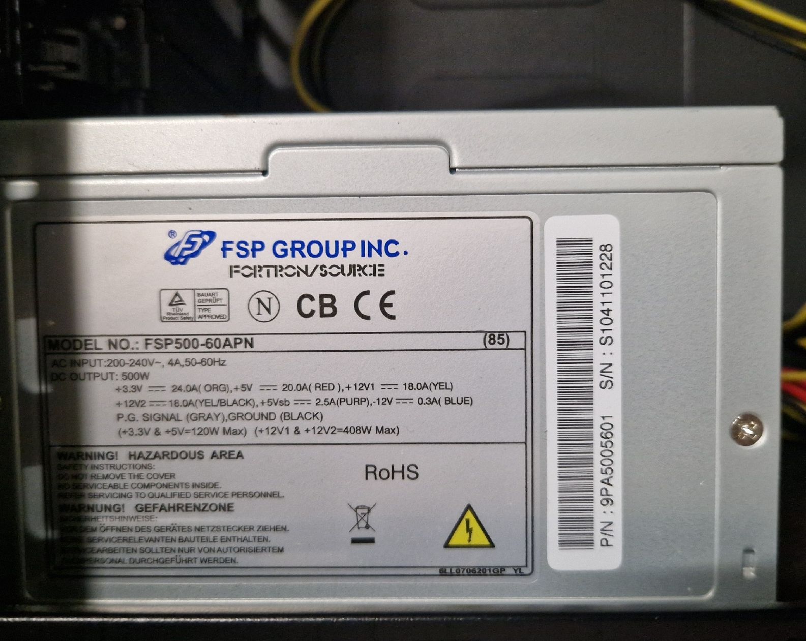 Custodie: PC Gehäuse STEG mit PSU 500W – Usato da Volketswil venduto da jbdrum 5