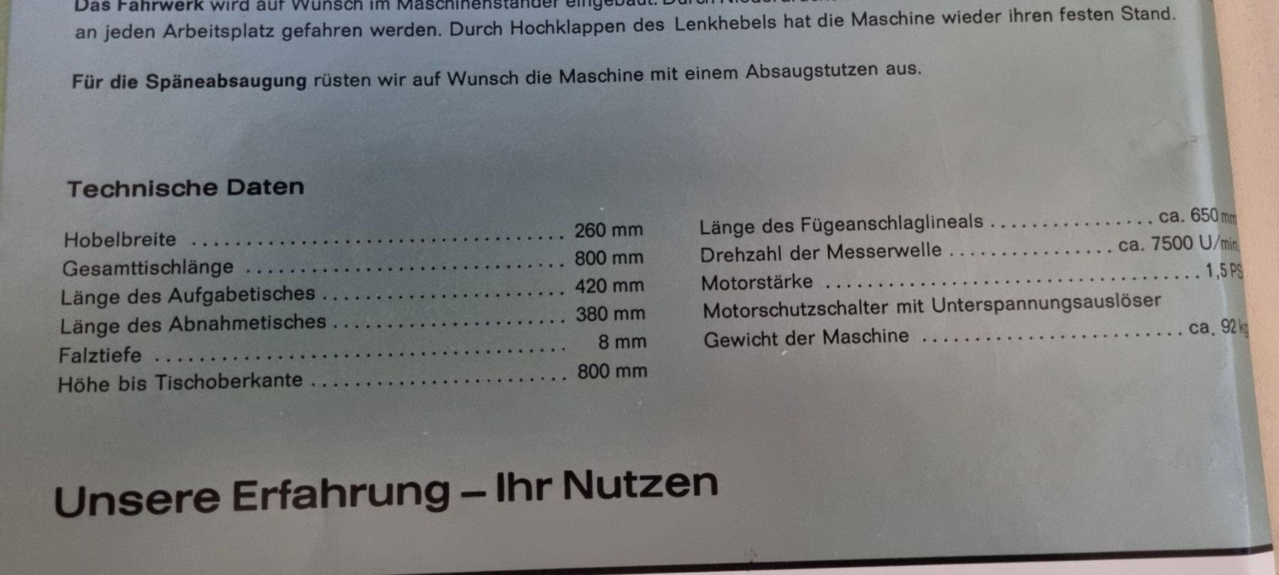 Alle Maschinen: Abrichthobelmaschine Frommia Typ146 – Gebraucht aus Mülligen von  2