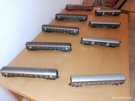 Märklin Personen-/Güterwaggons, Signale,Trafos, Geleise usw.