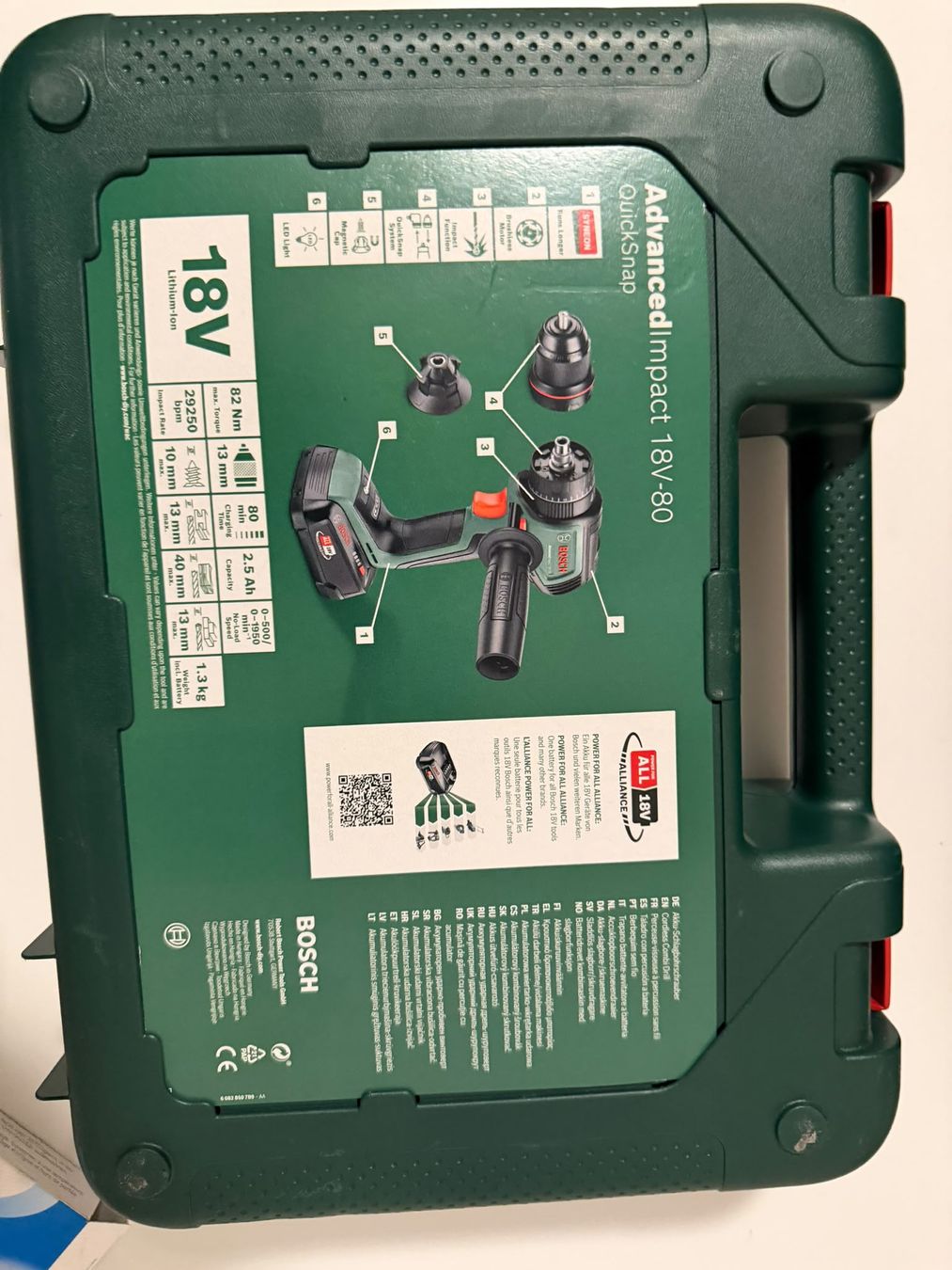 Bosch Trapani: BOSCH Advanced impact 18V-80 QuickSnap Drill new – Nuovo (secondo la descrizione) da wattwil venduto da pel_qh26 1