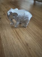 Elefant Silber deko  Glänzend, Glücksbringer Neu!