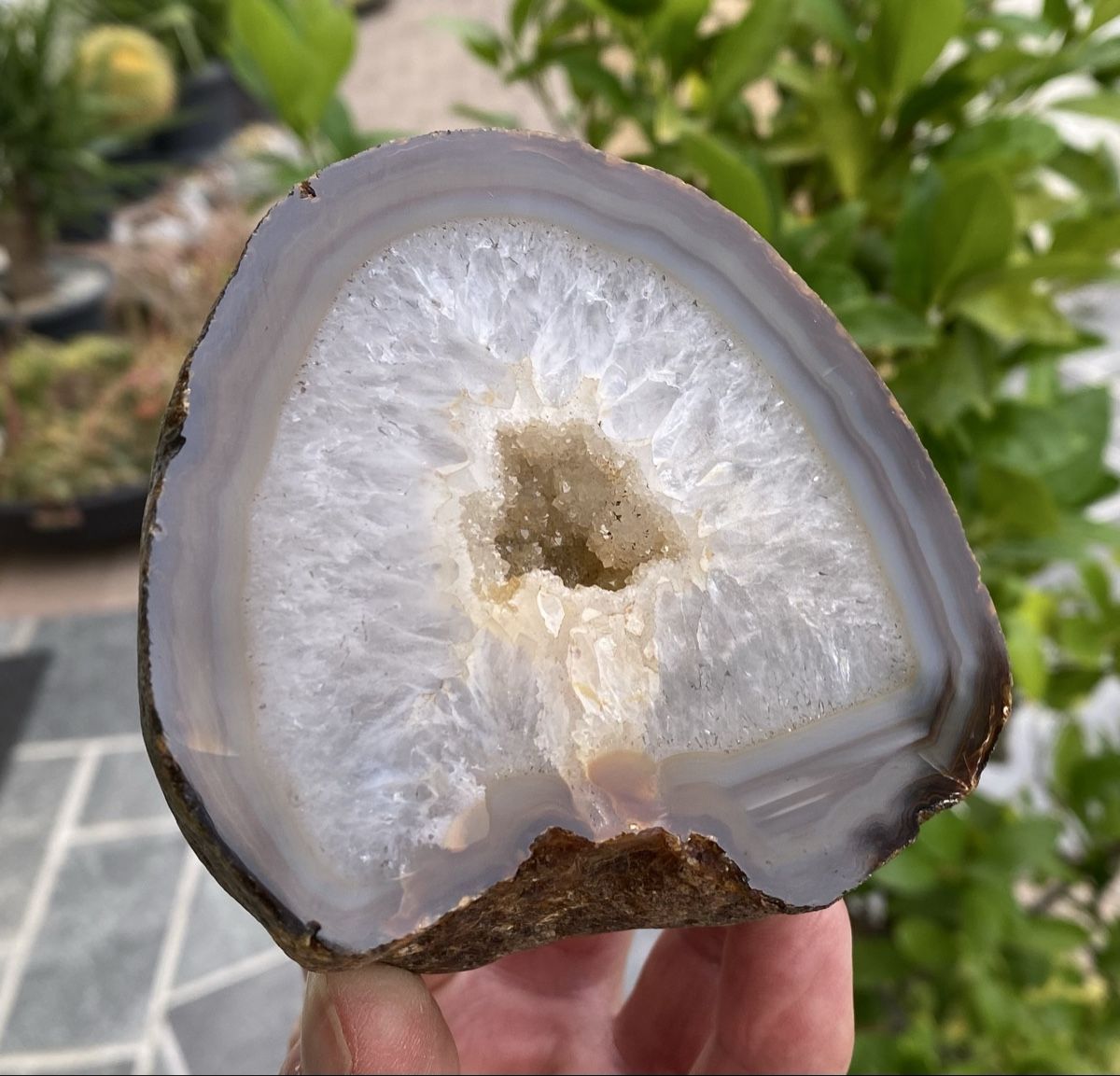 Minerali & Pietre curative: Schöne Achat Geode – Usato da Selzach venduto da 321compac 2