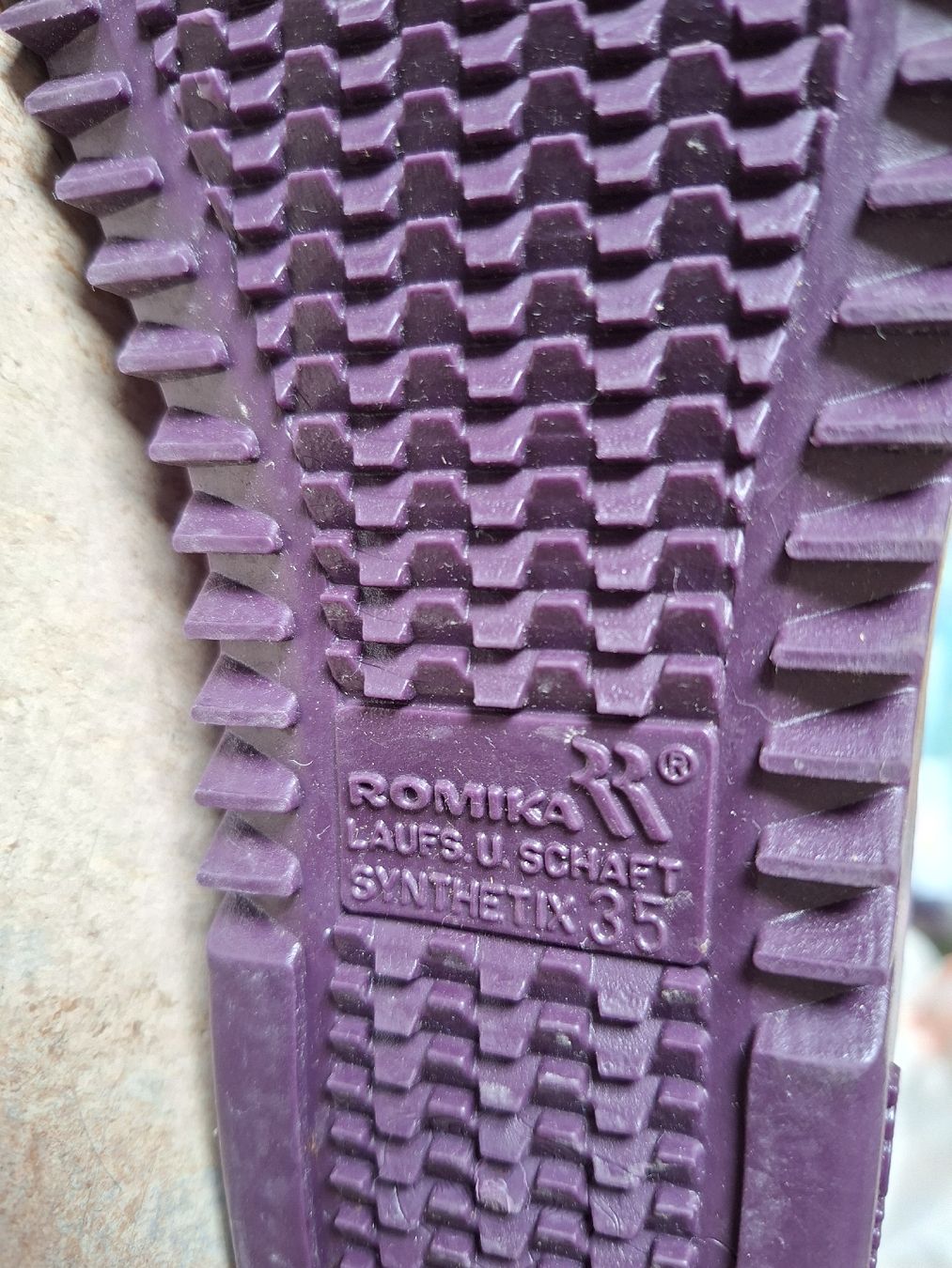 Romika Scarpe per ragazze: Gummistiefel, Lila, Grösse 35 - Romika – Usato da Klingnau venduto da vollmond36 5