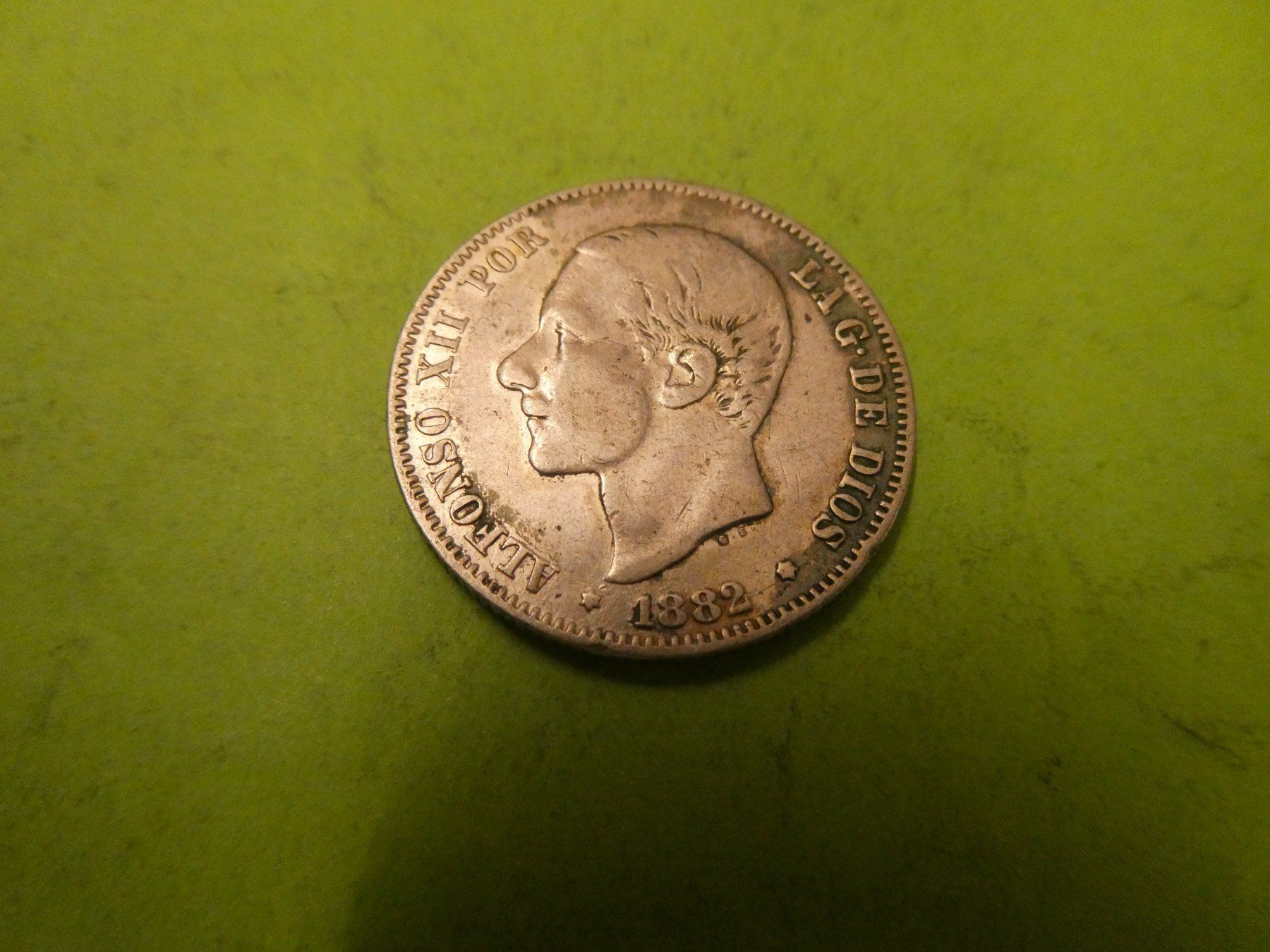 Toutes les monnaies: Spanien 1882, 2 Pesetas   Silber – D'occasion à Hinterforst par Rohusri