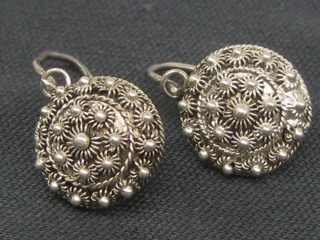YAFEINI Mondstein Ohrringe – 925 Sterling Silber, Filigran Mit Abalone-Muschel, Böhmischer Stil