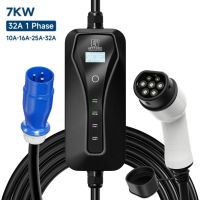 7KW 32A E-Auto Tragbare EV-Ladekabel Typ2 CEE Plug
