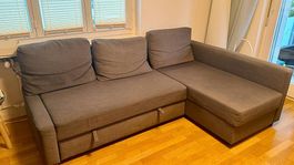 IKEA FRIHETEN Eckbettsofa dunkelgrau  zu verschenken