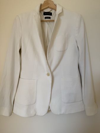 Veste Massimo Dutti blanche, comme neuf, taille 38