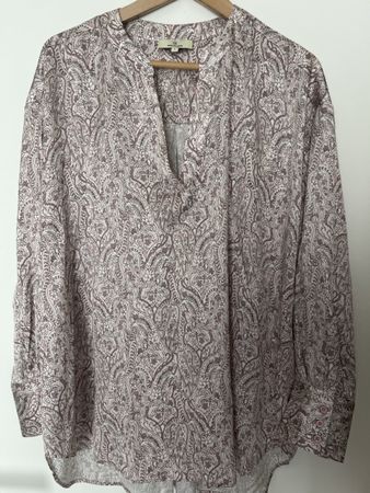 Charlotte Sparre Seidenbluse Paisley Muster Grösse L