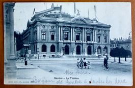 Genève - Le théâtre - Animation 1906