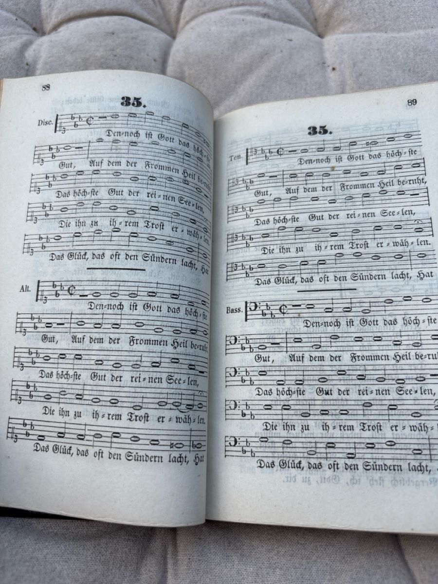 Bücher: Berner Gesangbuch Psalmen Lieder Festlieder 1853 – Gebraucht aus Schöftland von Astika 4