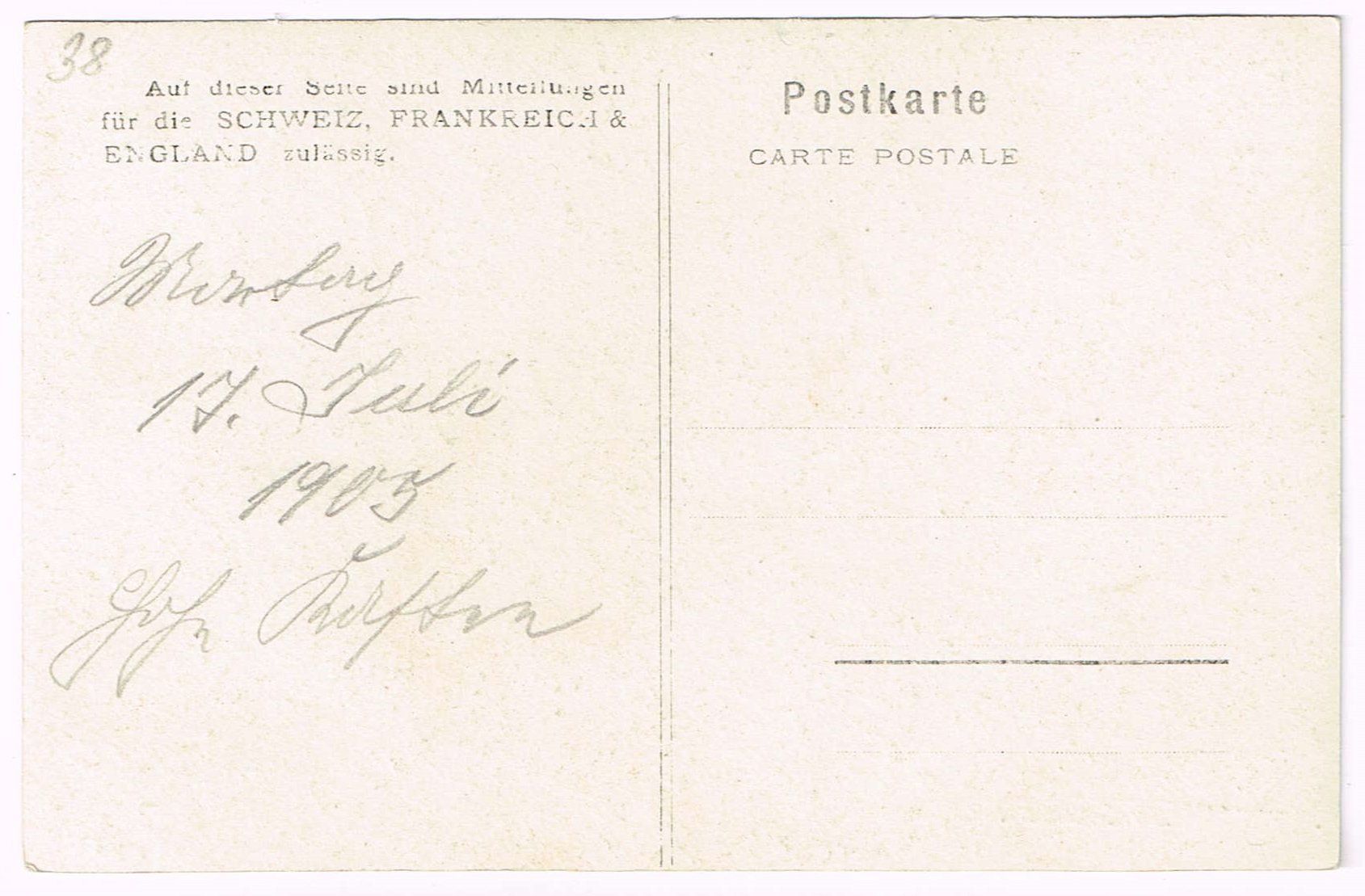 Ansichtskarten: SCHWENDE AI 1910 – Gebraucht aus Rothrist von  1