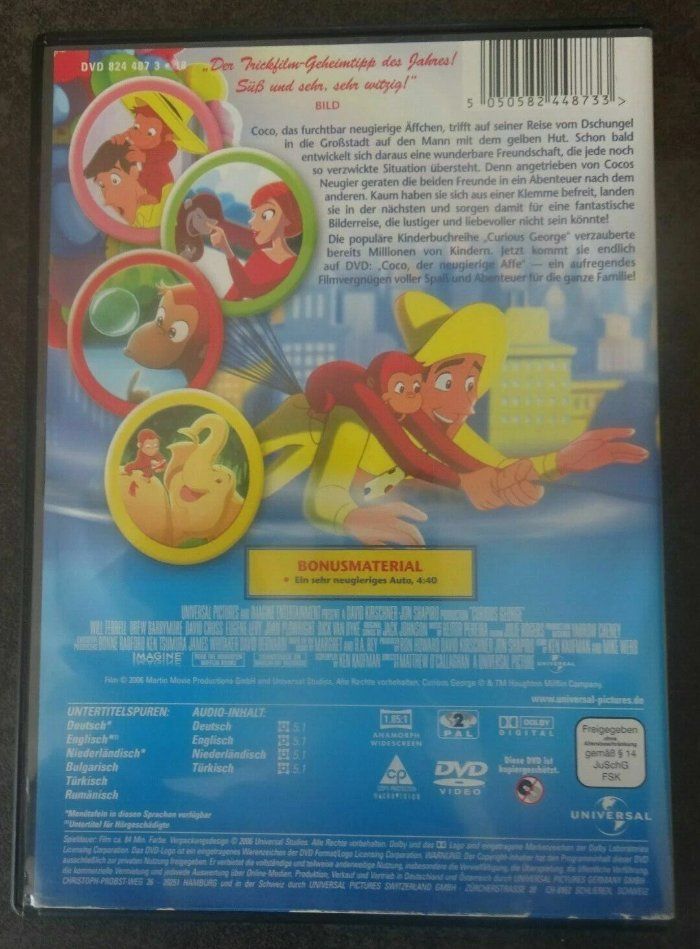 Tutti i DVDs: Coco, der neugierige Affe - DVD – Usato da Dietikon venduto da Ruempfli 1