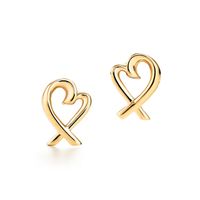 Tiffany & Co. Paloma Picasso Herz Ohrringe, 18K Gold