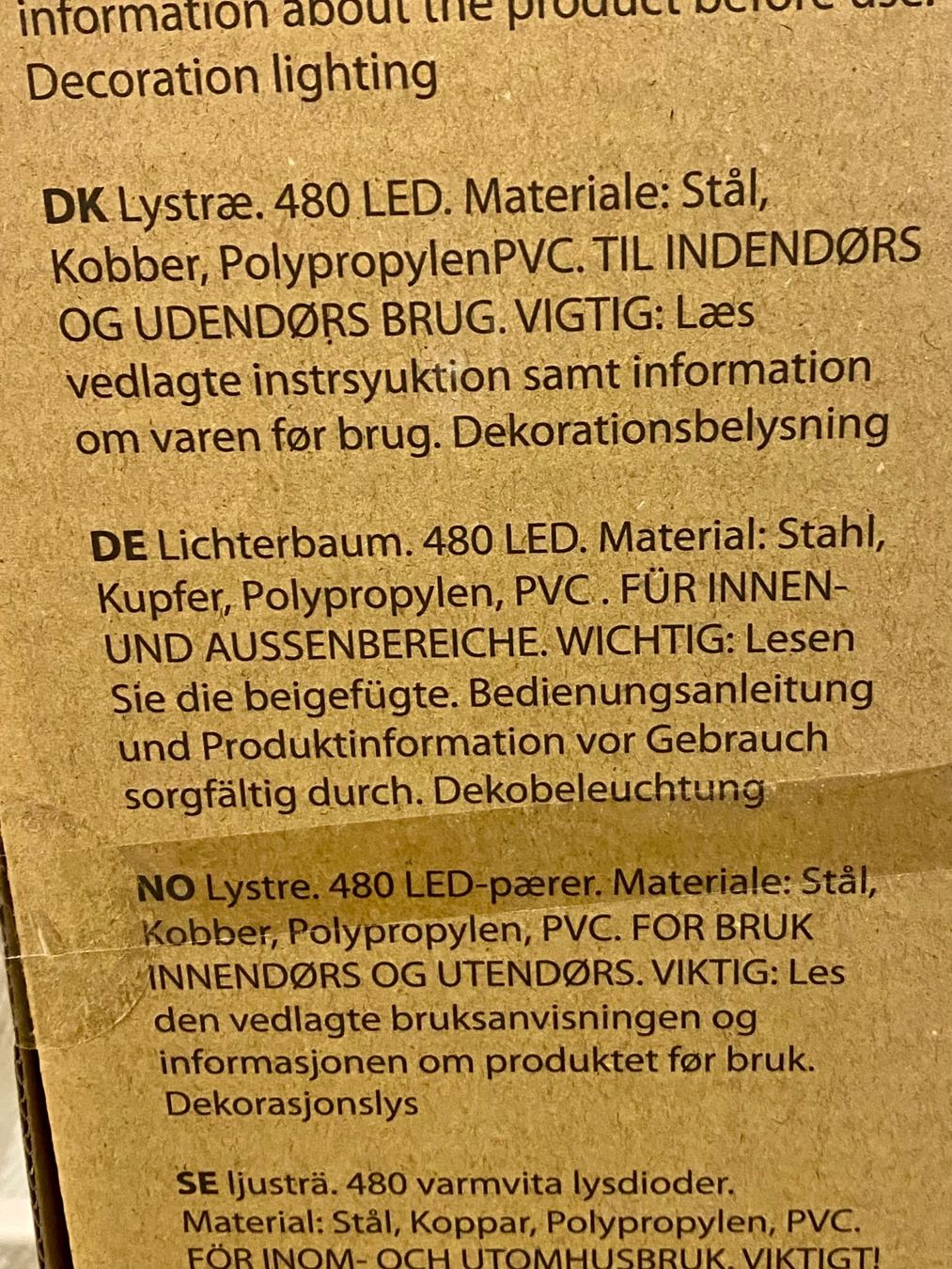Jysk Alle Dekorationen: LED Lichterbaum, ALSVIN, 160cm, Timer, Neu/OVP – Neu und originalverpackt aus Neuenkirch von Neuenschwander2 3