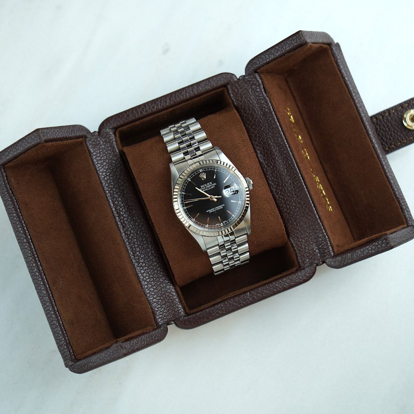 Scatole porta orologi: Leder Uhrenbox / Uhrenetui – Usato da Kreuzlingen venduto da GRAFCLASSICS