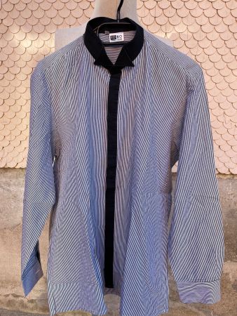 Stylisches gestreiftes ROMO MODE LUZERN Vintage Hemd Gr. 40