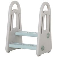 Lernturm 2 StufenBlau+Grau für 2-5 Jahre HDPE