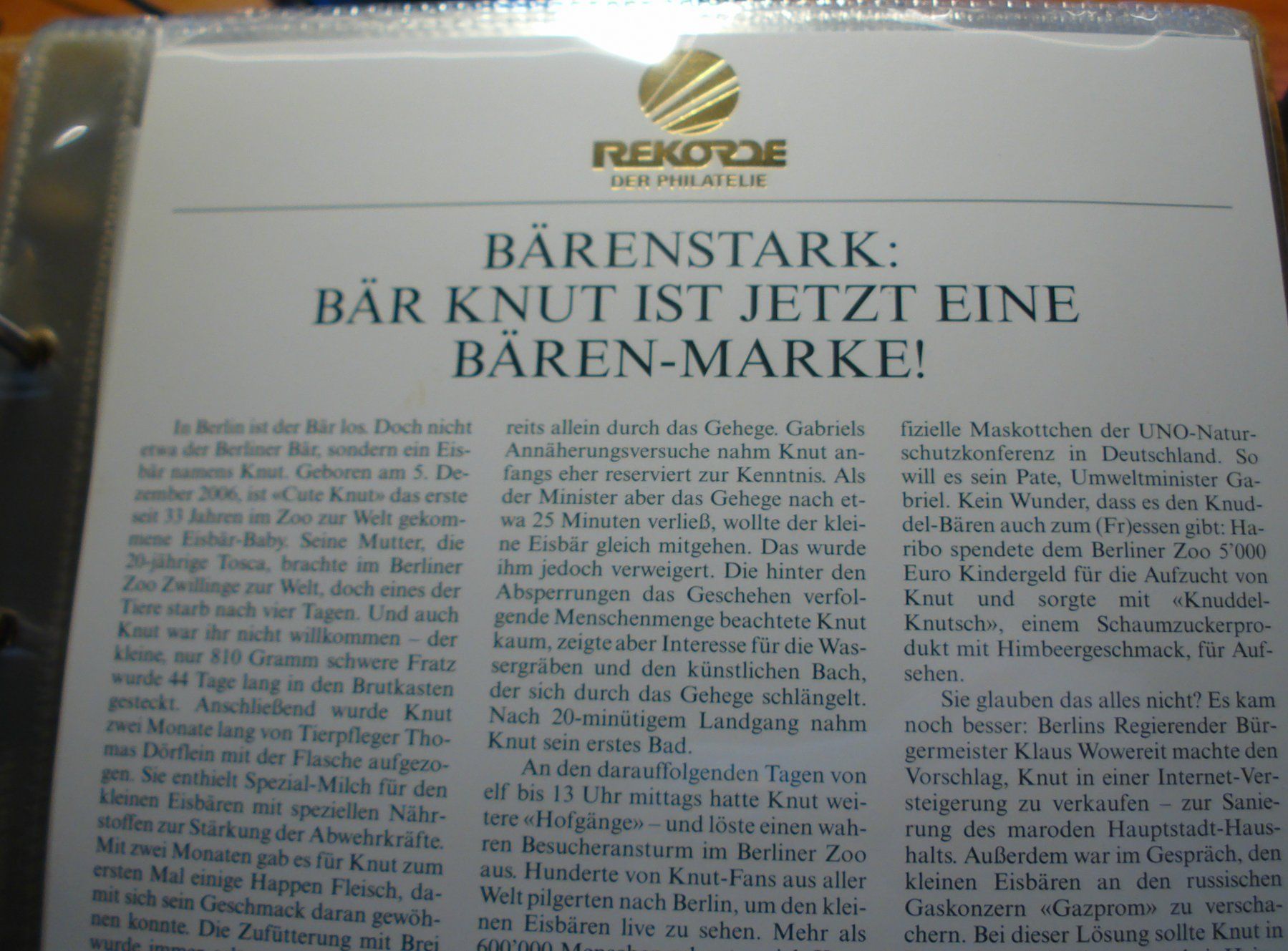 Tous les timbres: Aserbeidschan, FDC Block Eisbär, 2007 – D'occasion à Niederwil AG par morostahu 2