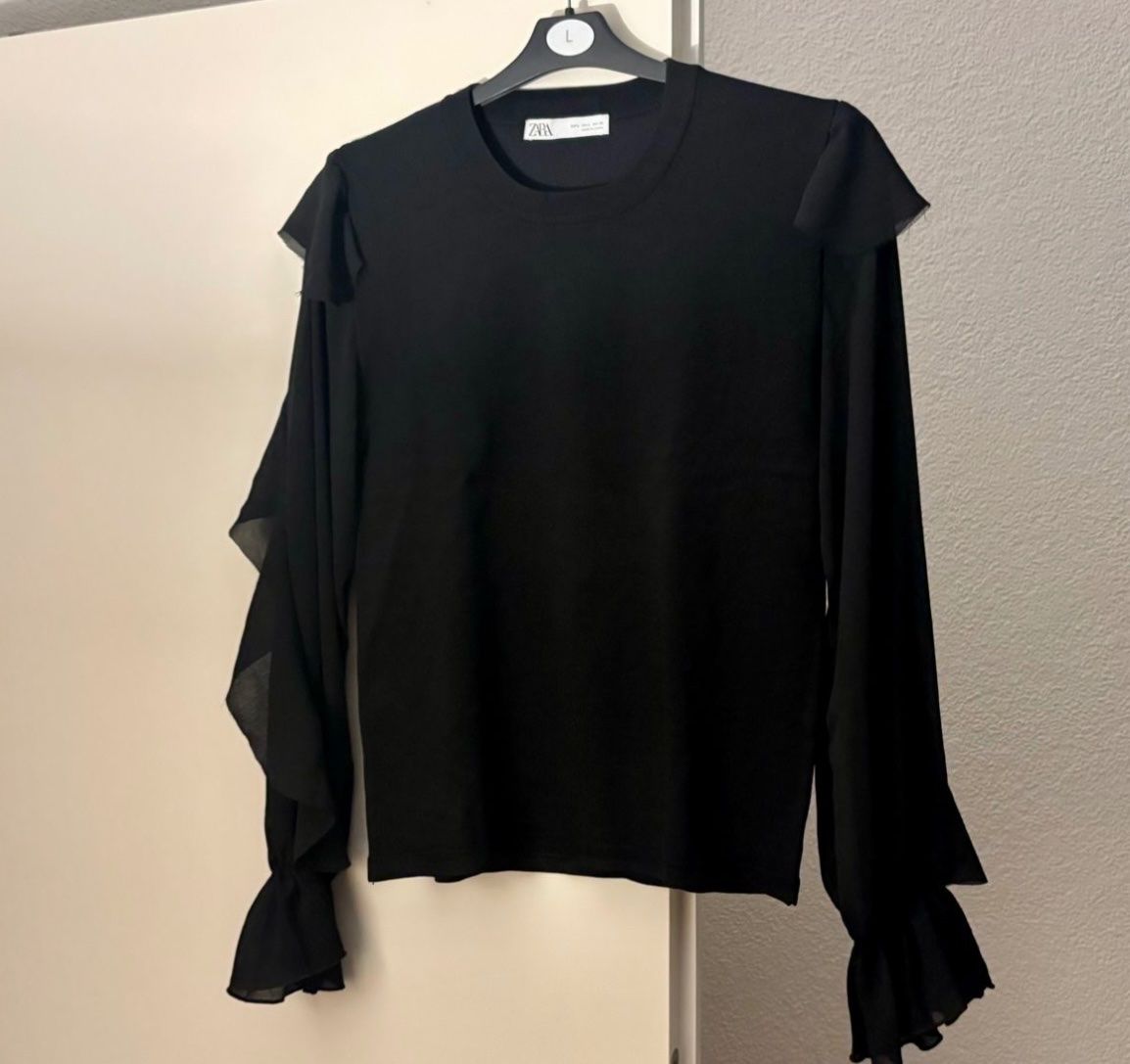 Zara Pullover & Sweatshirts: Zara Pullover mit Volantärmel – Gebraucht aus Baden von Tiffany6878 3