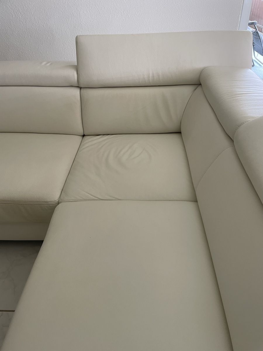 Divani: Hochwertiges Ledersofa weiss – Nuovo (secondo la descrizione) da Goldingen venduto da Wolfi04 1