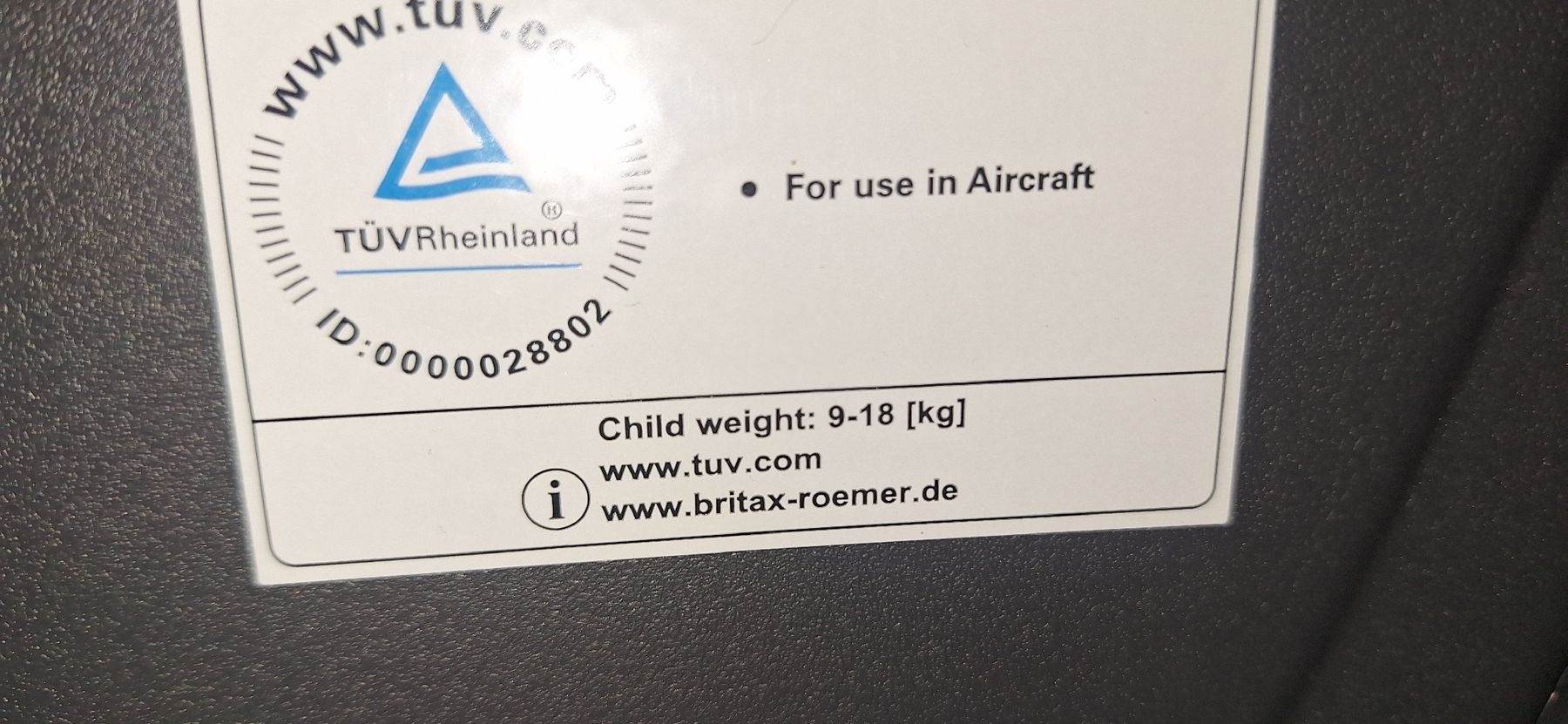 Britax Römer Seggiolini per auto: Oldtimer und Flugzeug Kindersitz – Usato da Eschlikon TG venduto da Holenstein-Technik 2