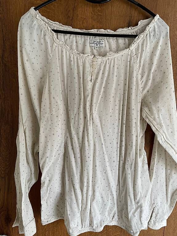 Tom Tailor Camicette: Bluse Gr. 38 Tom Tailor mit Sternen – Usato da Buchrain venduto da eule2109 2