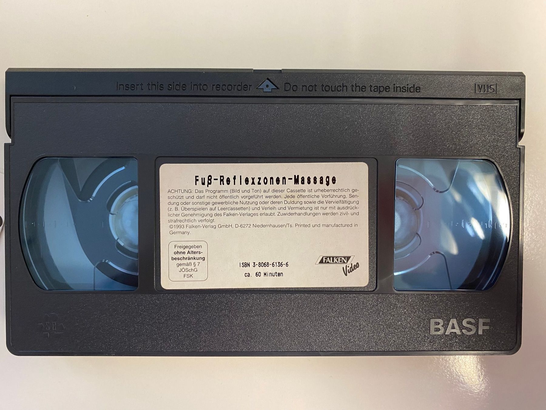 Bücher: FUSSREFLEXZONEN-MASSAGE AUF VHS KASSETTE MIT PLAN – Neu (gemäss Beschreibung) aus thierachern von Styl 3