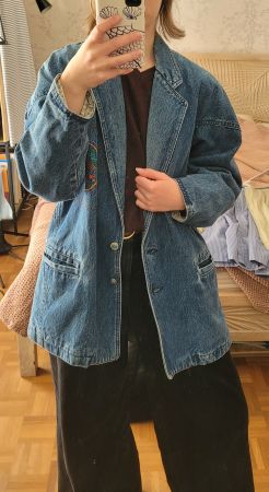 Vintage Jeans Jacke/Blazer, oversized - Top Zustand!