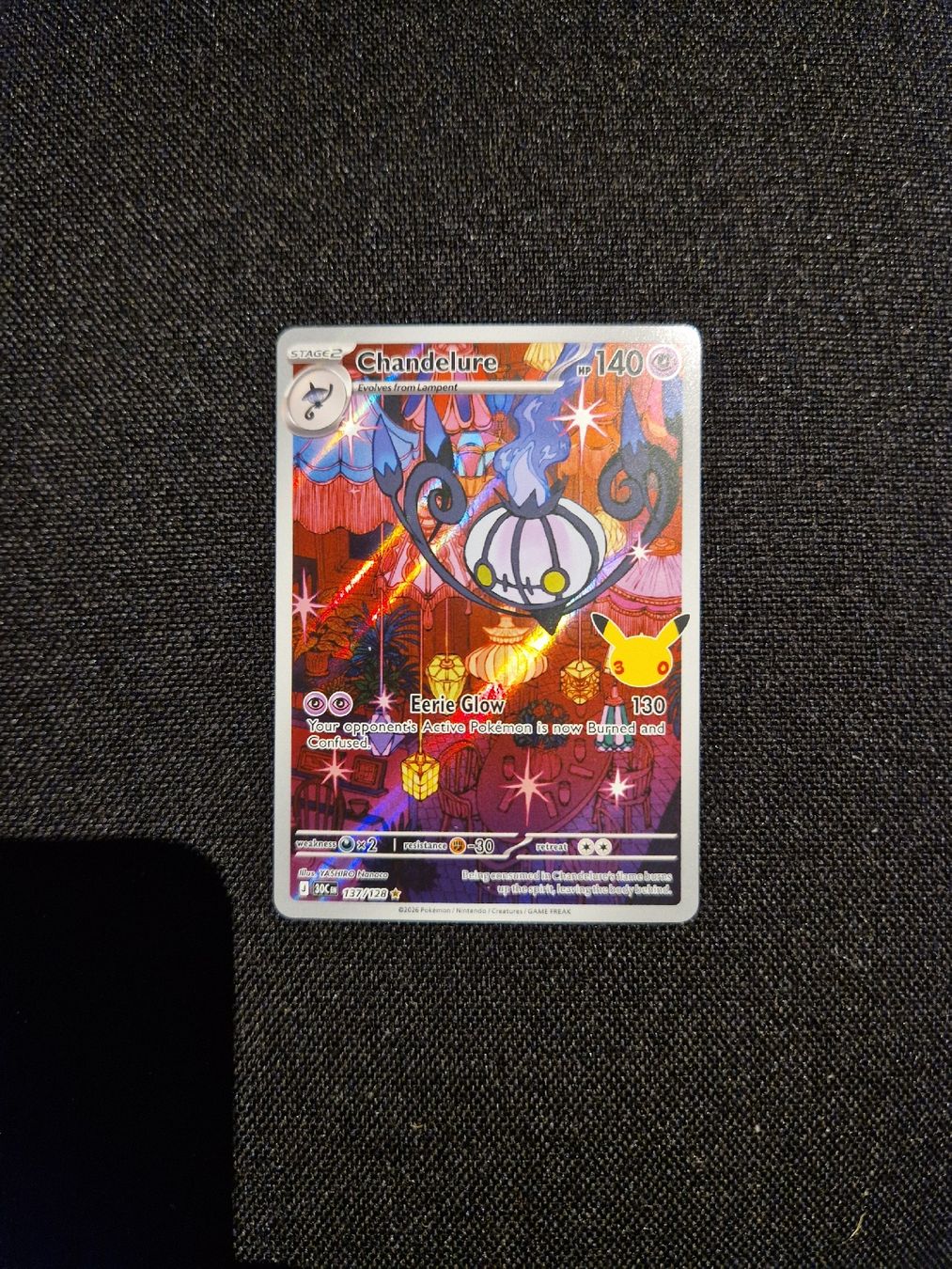 Pokémon Carte collezionabili: Chandelure 30th eng  – Nuovo (secondo la descrizione) da Giubiasco venduto da MrGru1992