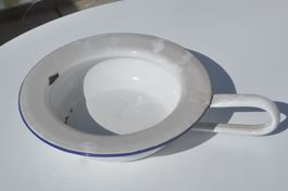 Emailierte Wasch-Schüssel Metall von MERKER Baden AG, antik