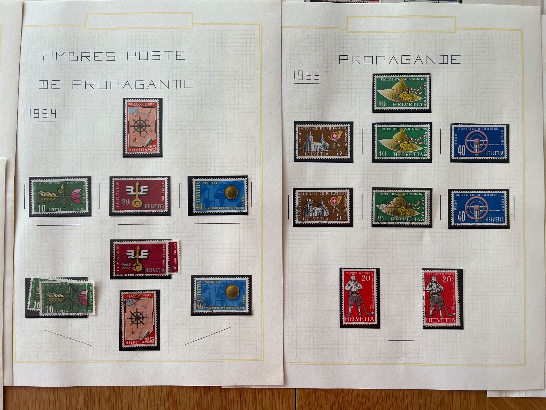 Tutti i francobolli: PAX, 26 p. collection soignée – Usato da Sonceboz-Sombeval venduto da Comment2 5