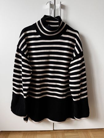 Marc O’Polo Strickpullover, Grösse XL, Schwarz/Weiss