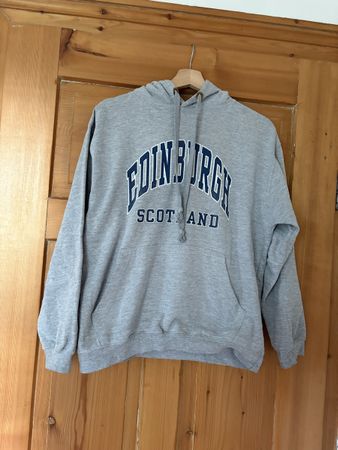 Grauer Hoodie Edinburgh Scotland Gr M 