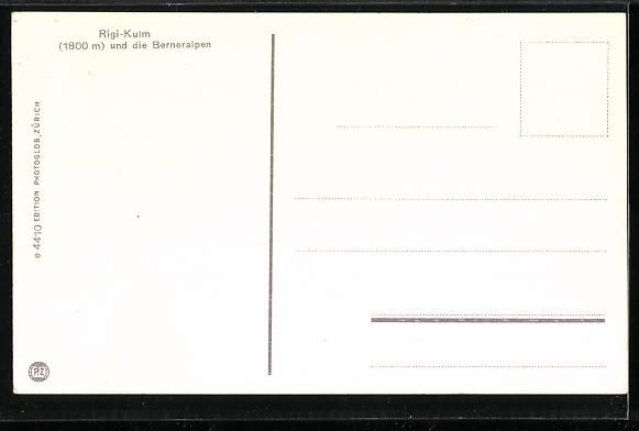 Cartes postales: Rigi-Kulm, Mit Berneralpen, Aletschhorn, – D'occasion à Berlin par bartko-reher 1