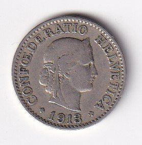 Tutti le monete: 10 Rappen 1913 rar – Usato da Neuchâtel venduto da karlpierrino