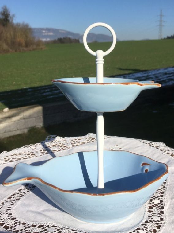 Tutte le decorazioni: ETAGERE  MIT  FISCH - SCHALEN – Usato da Subingen venduto da ArtBead