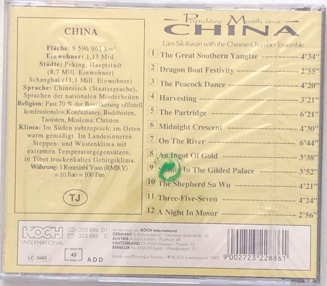 CD: Populäre Musik aus China – Nuovo e nell'imballaggio originale da Grüningen venduto da azulverde 1