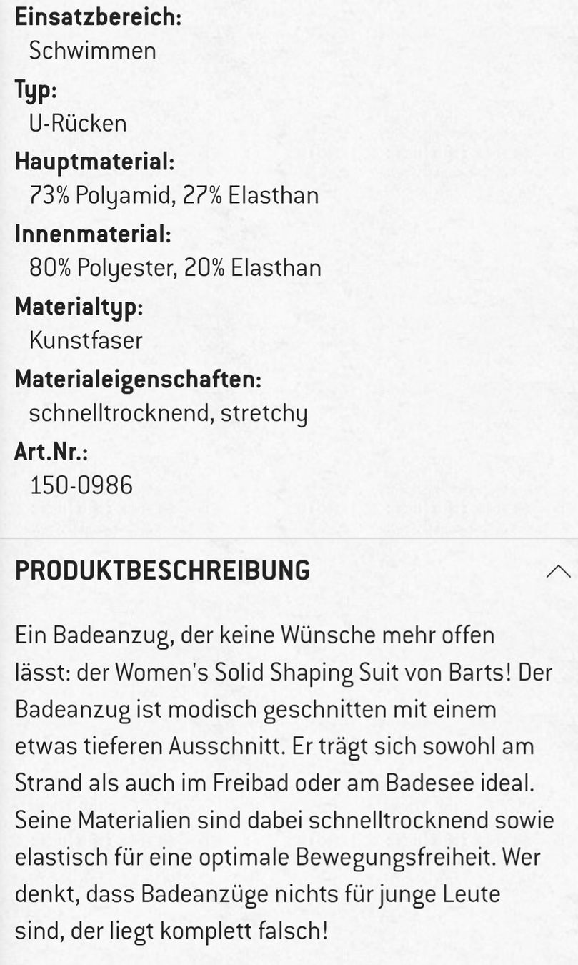 Costumi da bagno & Bikini: Badeanzug – Nuovo (secondo la descrizione) da Aesch ZH venduto da DanKe03 3