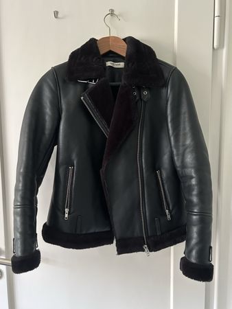 Echtlederjacke gefüttert