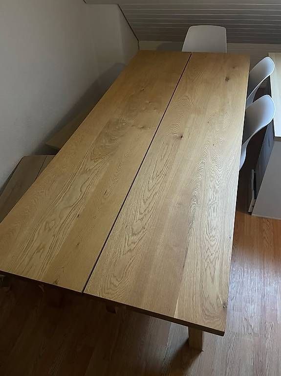 Ikea Tavoli: Table IKEA MÖCKELBY en chêne massif  état comme neuf – Usato da Chavannes-Renens venduto da roi_5822 2