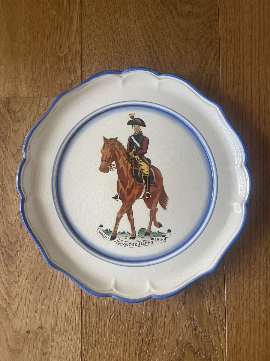 Piatti: 2er Set Vintage Schweizer Zierteller – Usato da Oberkirch LU venduto da Pablo49