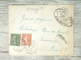 TR05 Enveloppe + Timbre France 1919