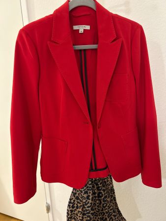 Roter Comma Blazer, Grösse 42, Top Zustand für den Frühling!