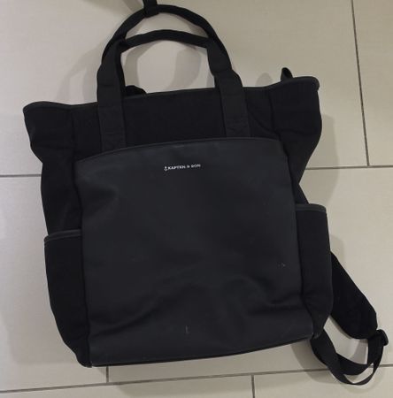  Tasche schwarz Kapten & Son guter Zustand