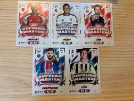 Topps Match Attax 26/27 Supreme Master komplett 487-491