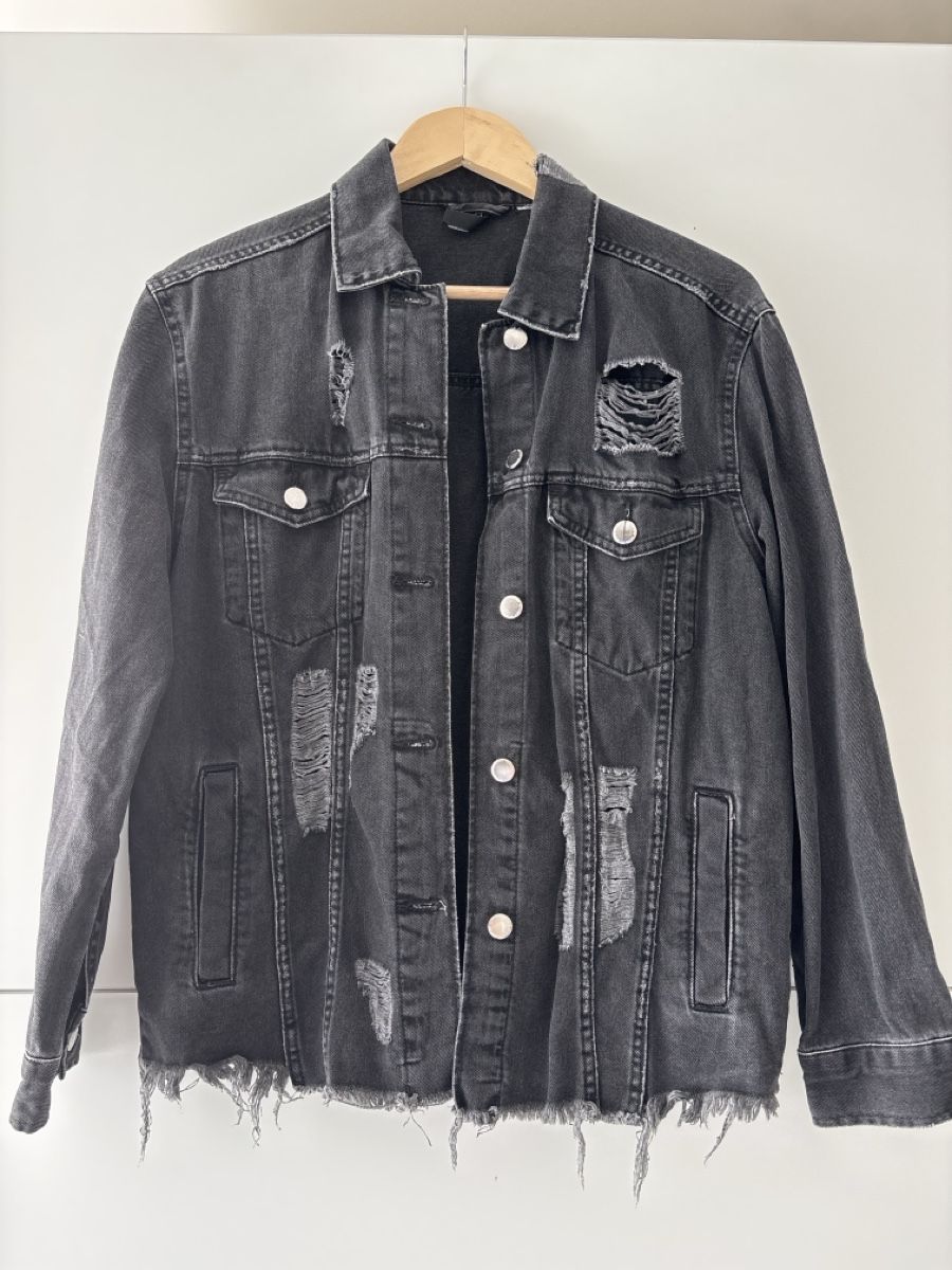 H&M Giacche: Jeansjacke schwarz – Nuovo (secondo la descrizione) da Pfäffikon ZH venduto da Coffee44