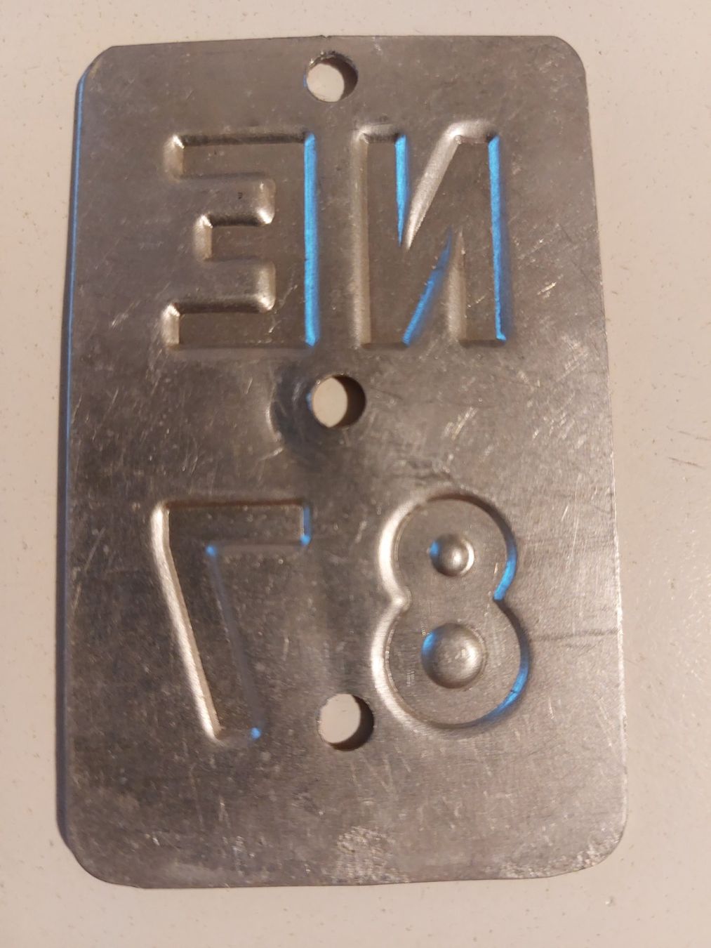 Sachs Insegne: Velonummer NE 87 plaque Velo – Usato da Schenkon venduto da Uhu007 1