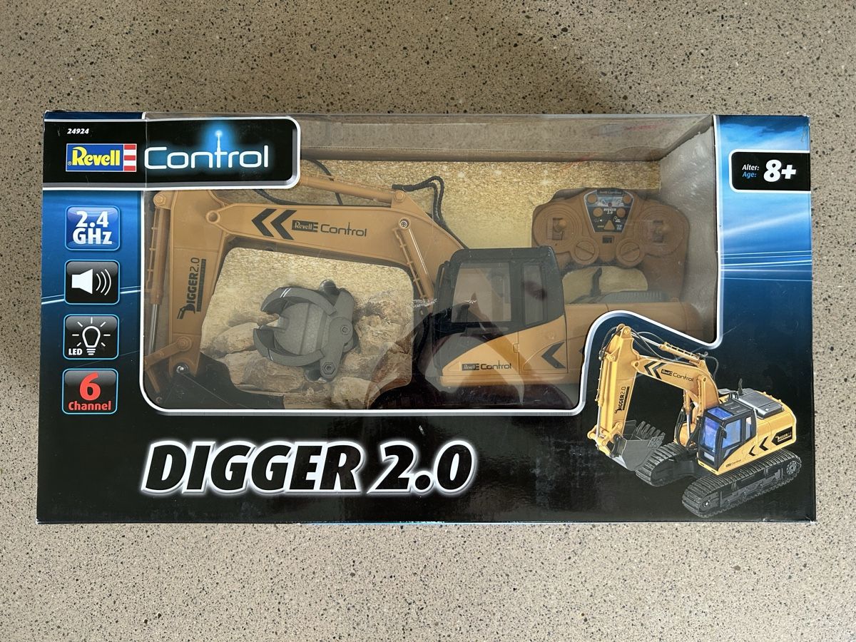 Escavatori: Revell Control Digger 2.0 ferngesteuert neuwertig – Nuovo (secondo la descrizione) da Zürich venduto da sampions