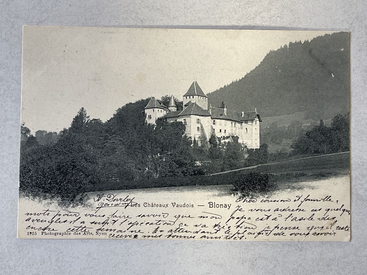 Cartoline postali: Blonay, VD, "Chateaux Vaudois", – Usato da Strengelbach venduto da Aschatan5